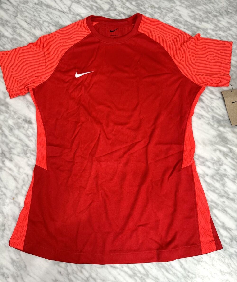 Nike Womens Dri-FIT Strike 2 Soccer Jersey - Size M - CW3555 657 - Red / Crimson